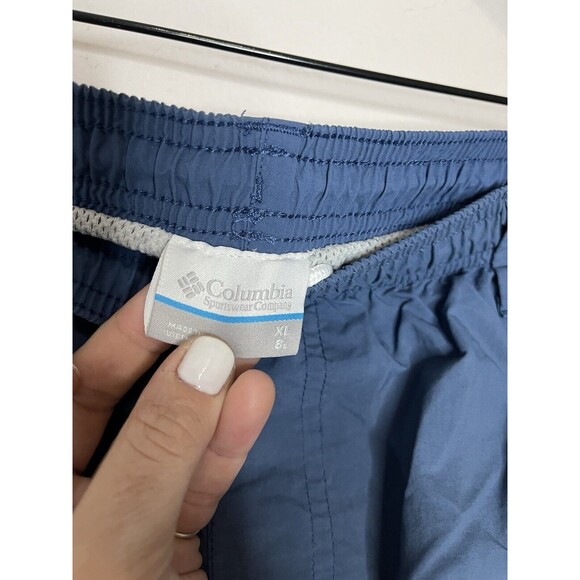 Columbia Men's XL Blue Nylon Swim Shirts Mesh Lined 9" - Picture 6 of 9